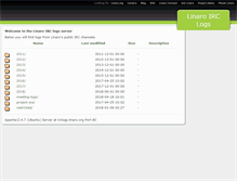Tablet Screenshot of irclogs.linaro.org